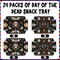 Day of The Dead Food Trays Sugar Skull Paper Food Boats for Mexican Dia De Los Muertos Decoration Supplies